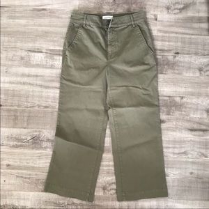 Frame wide leg cropped  jeans